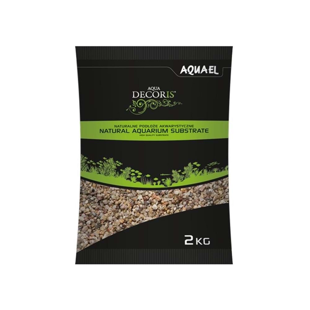 Aquael Multi Colored Gravel Nature 1.4-2MM 2KG
