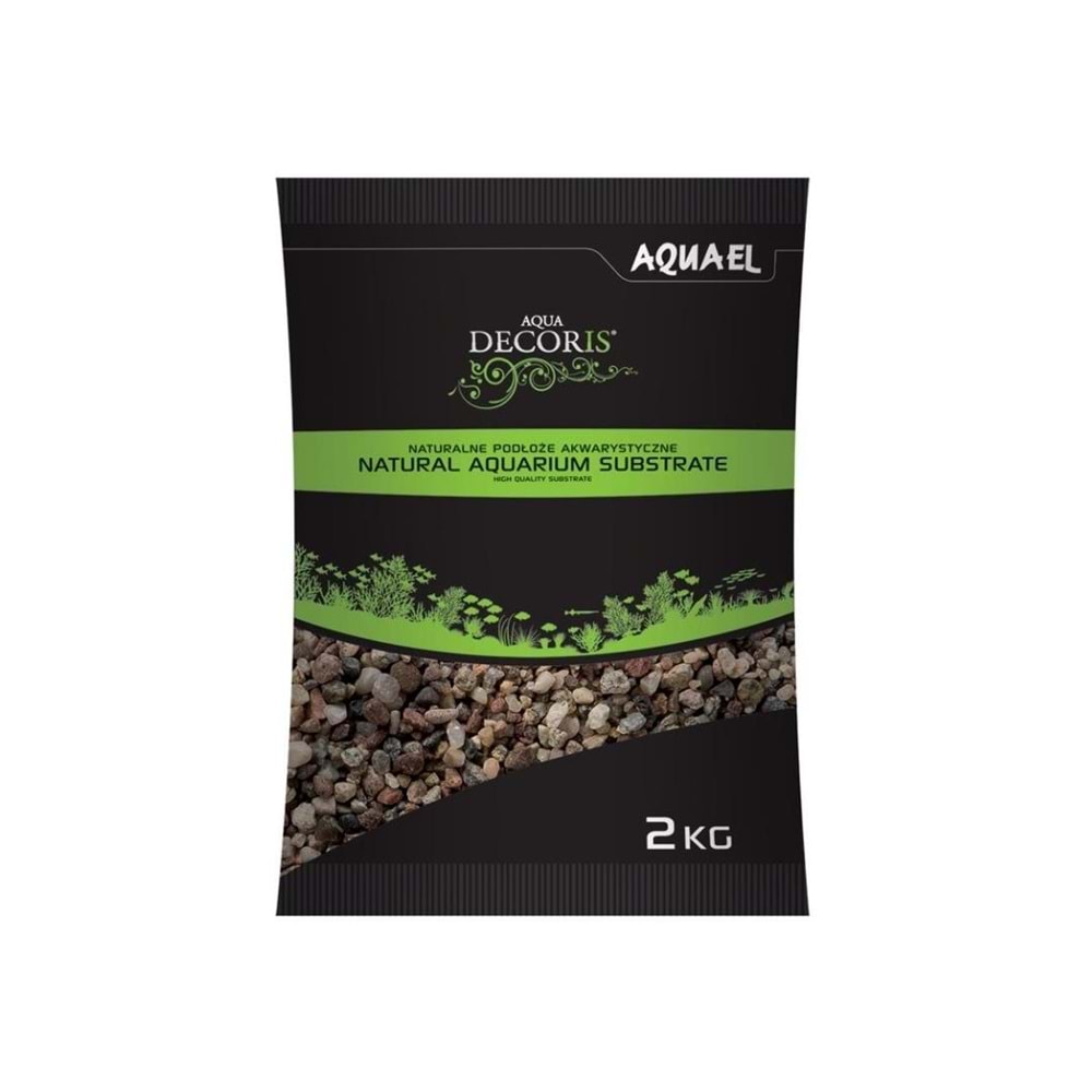 Aquael Multi Colored Gravel Nature 3-5MM 2KG