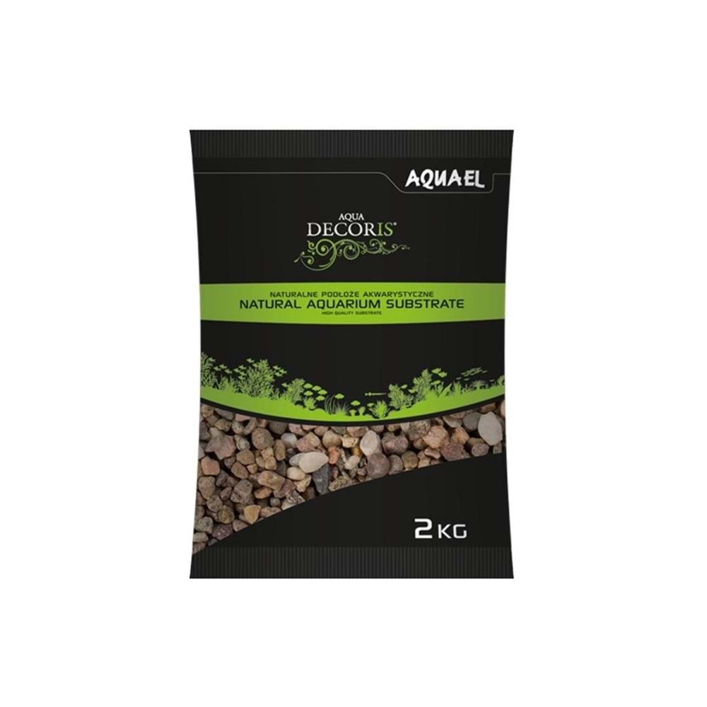 Aquael Multi Colored Gravel Nature 5-10MM 2KG