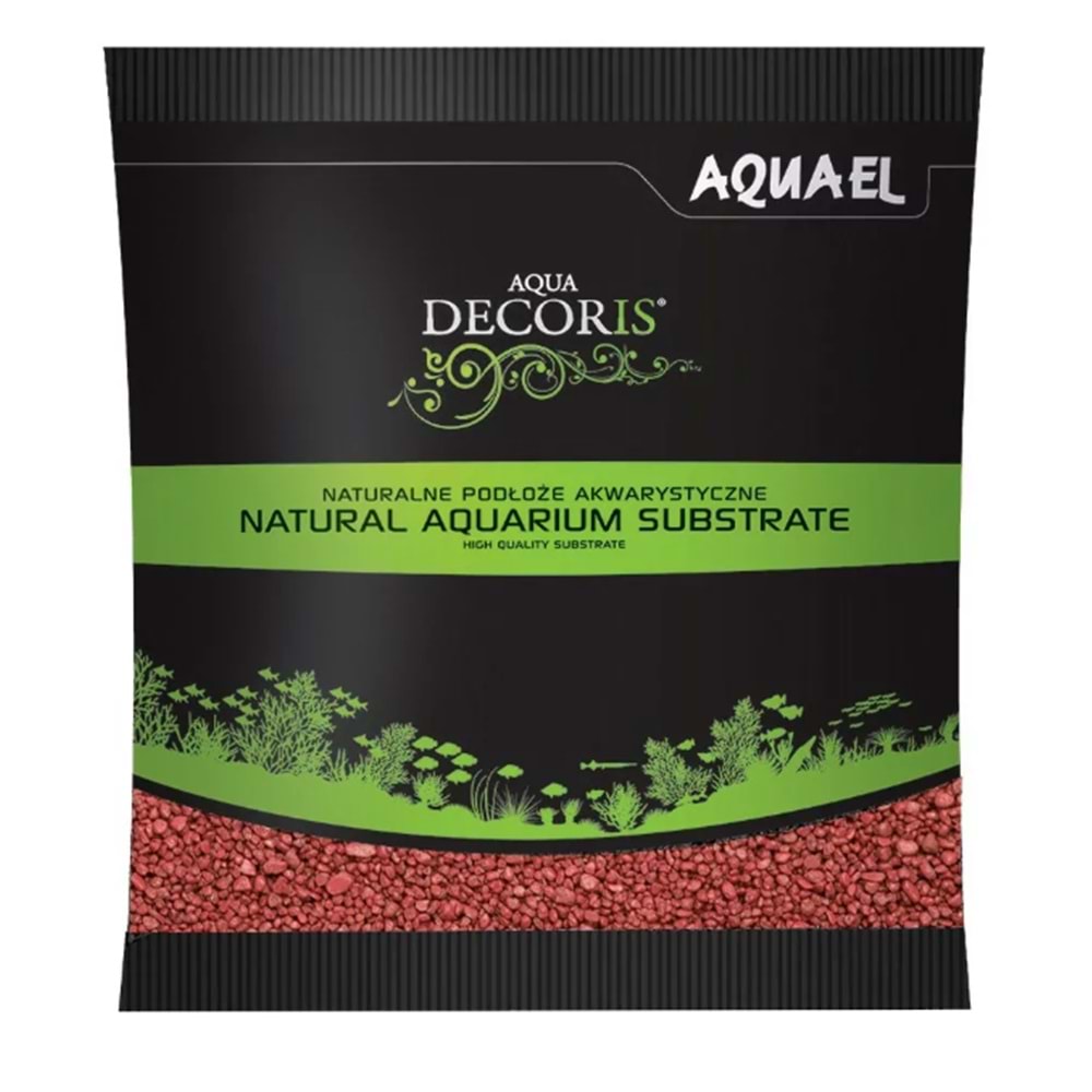 Aquael Gravel Decoris Kırmızı Kum 1KG