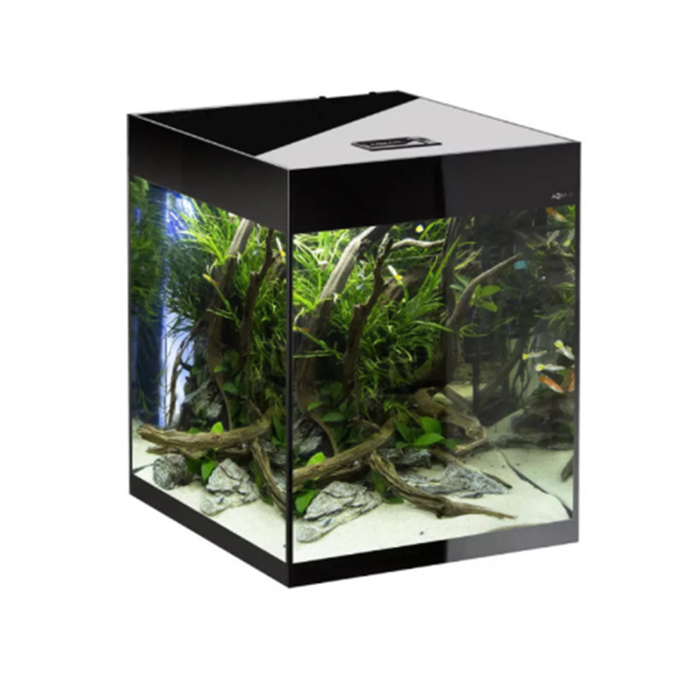 Aquael Glossy Cube Akvaryum Seti D&N Siyah
