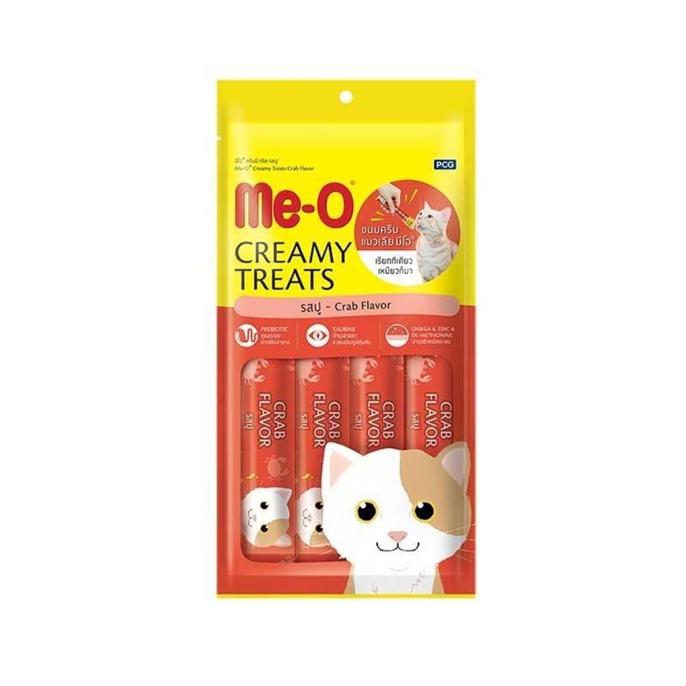 Me-O Creamy Yengeç/Ton Balıklı Kedi Ödülü 4x15GR - 4