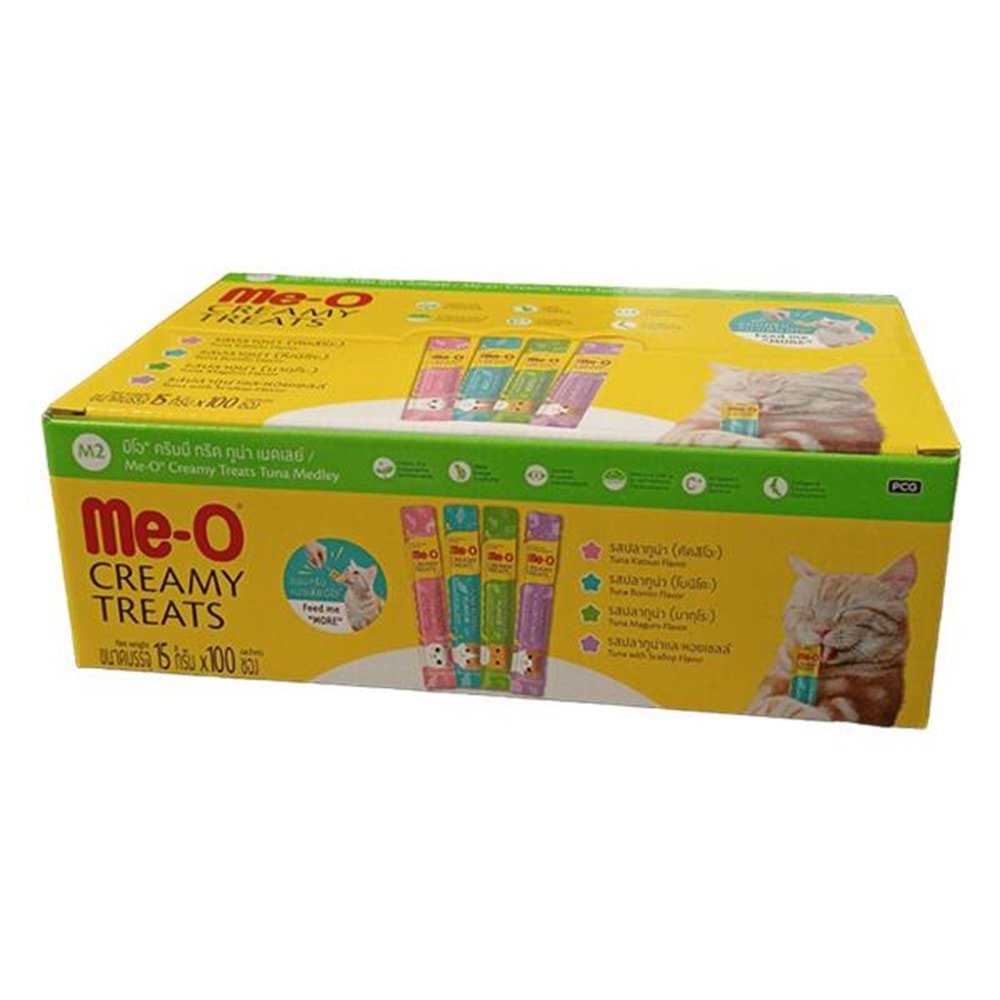 Me-O Creamy Treats Tuna Mix M2 100x15GR