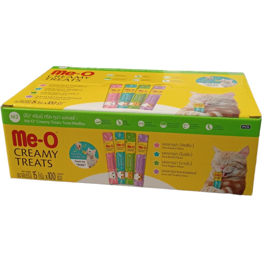 Me-O Creamy Treats Tuna Mix M2 100x15GR