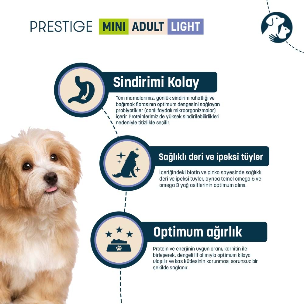 Pro Nutrition Prestige Küçük Irk Light Yetişkin Köpek Maması 3KG