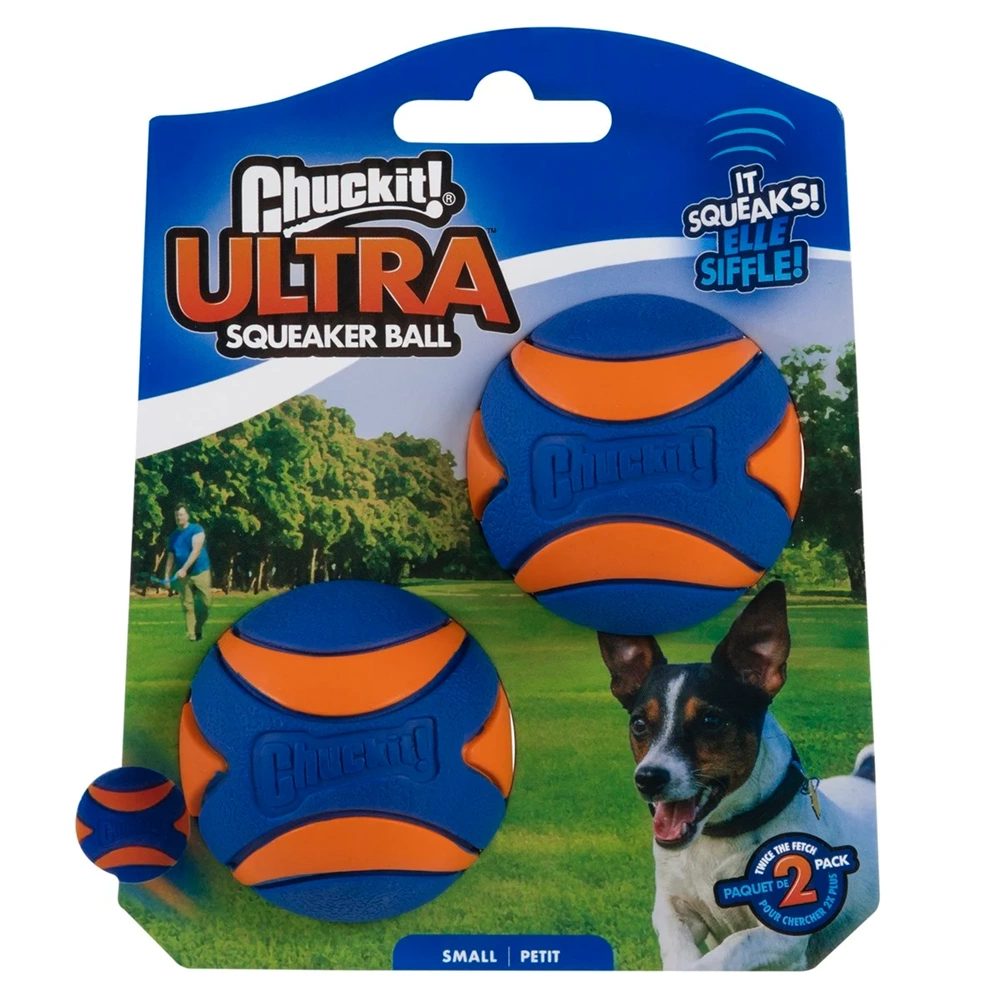 Chuckit! Ultra Squeaker 2'li Sesli Köpek Oyun Topu (Küçük Boy)
