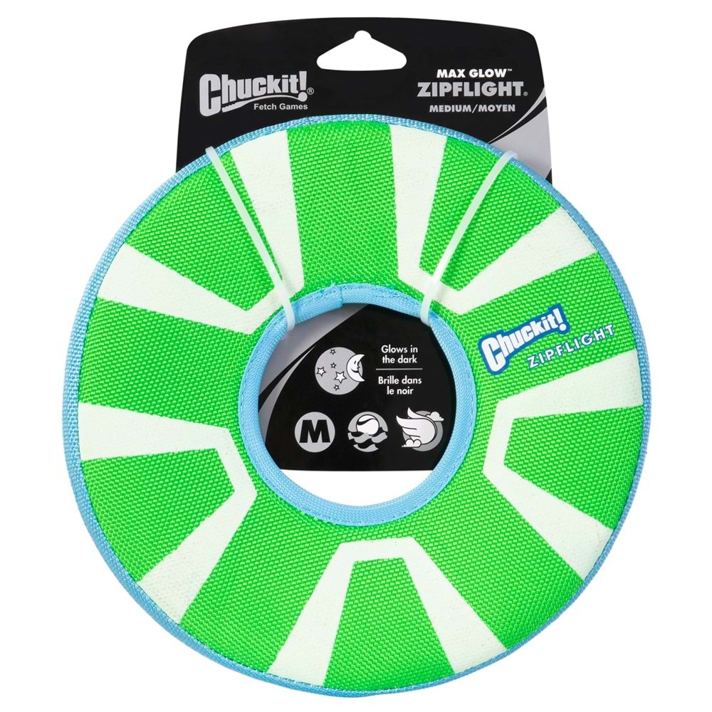 Chuckit! Zipflight Max Glow Gece Parlayan Frizbi (Orta Boy)