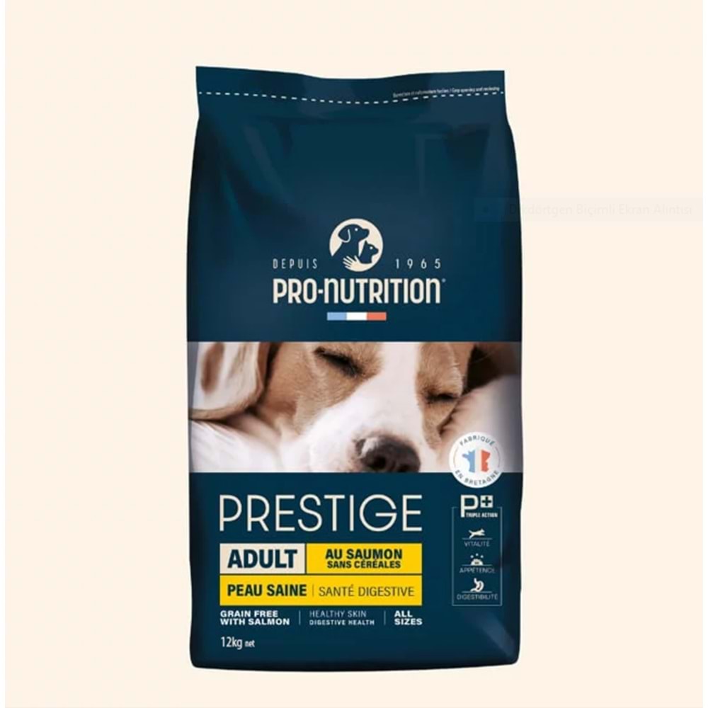 Pro Nutrition Prestige Tahılsız Somonlu Yetişkin Köpek Maması 12KG