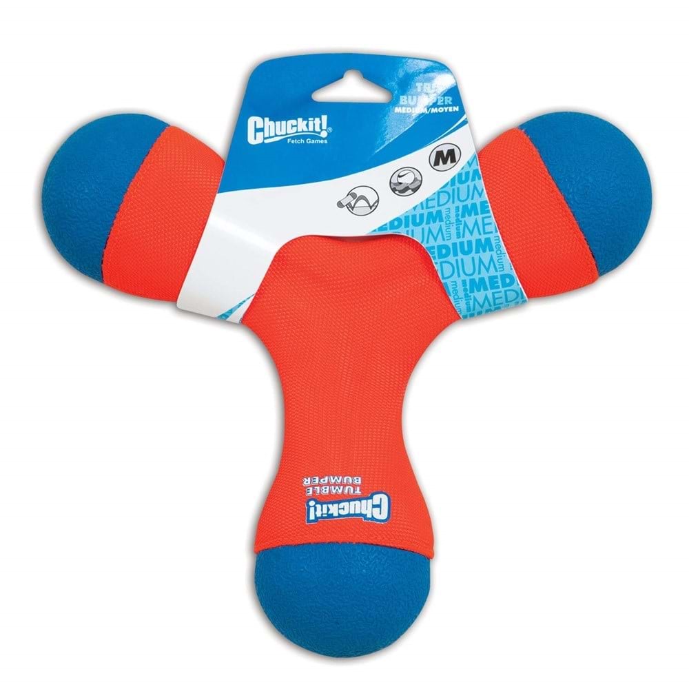 Chuckit! Tri-Bumper Suda Batmayan 3 Kollu Köpek Oyuncağı (Orta Boy)