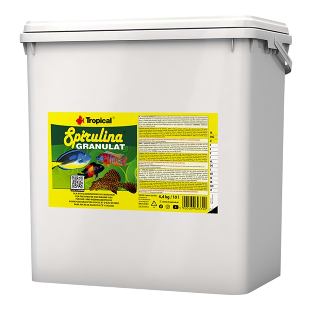 Tropical Spirulina Gran 10L-4.4Kg