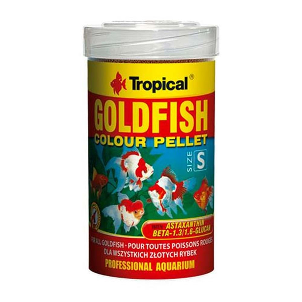 Tropical Goldfish Colour Pellet Size S 250ml/110Gr