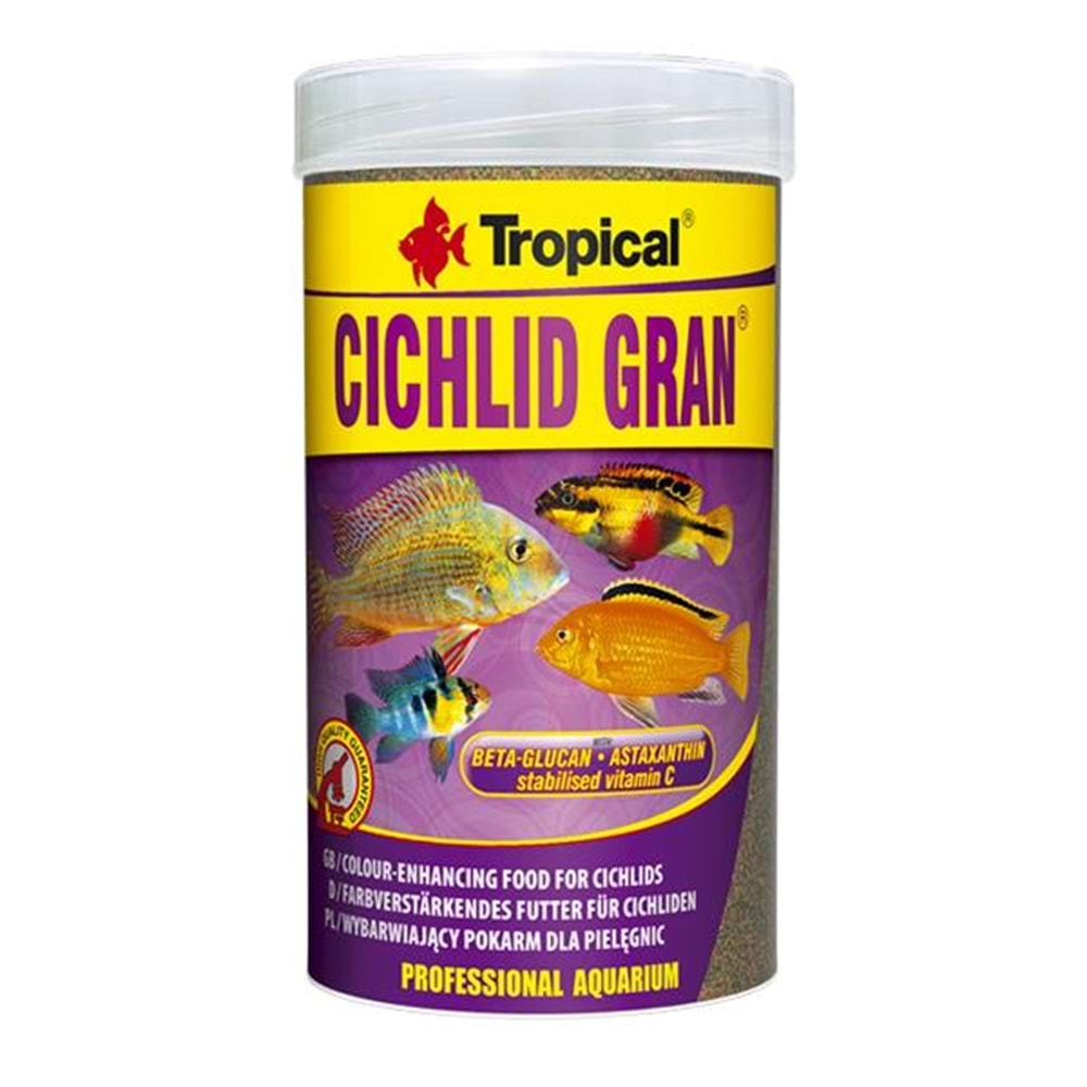 Tropical Cichlid Gran 1000ml/550Gr