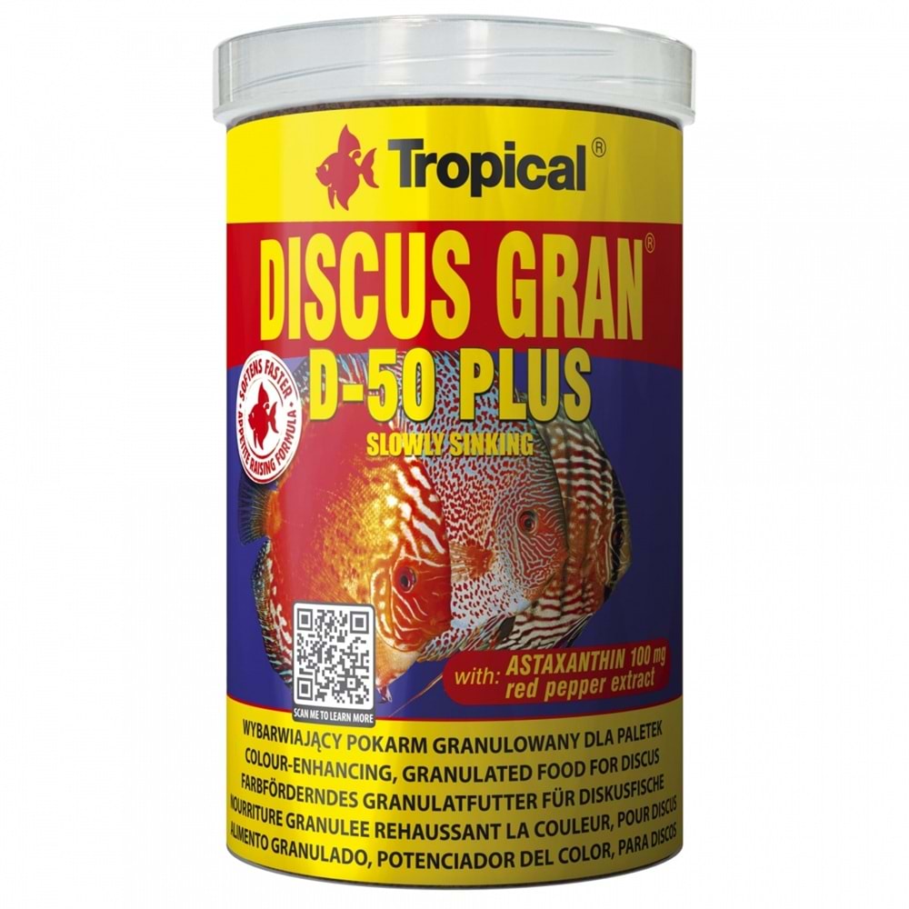 Tropical Discus Gran D-50 Plus 250ml/110Gr