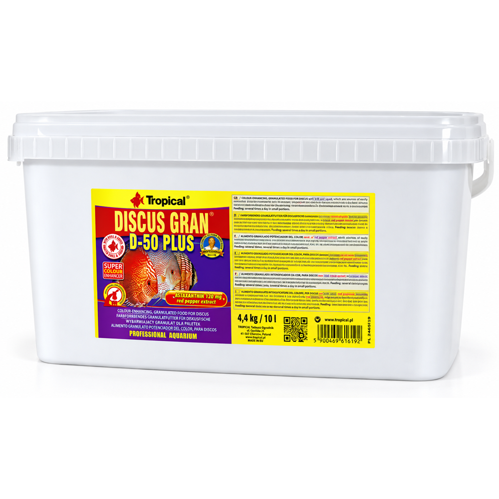 Tropical Discus Gran D-50 Plus 10Lt/4,4Kg