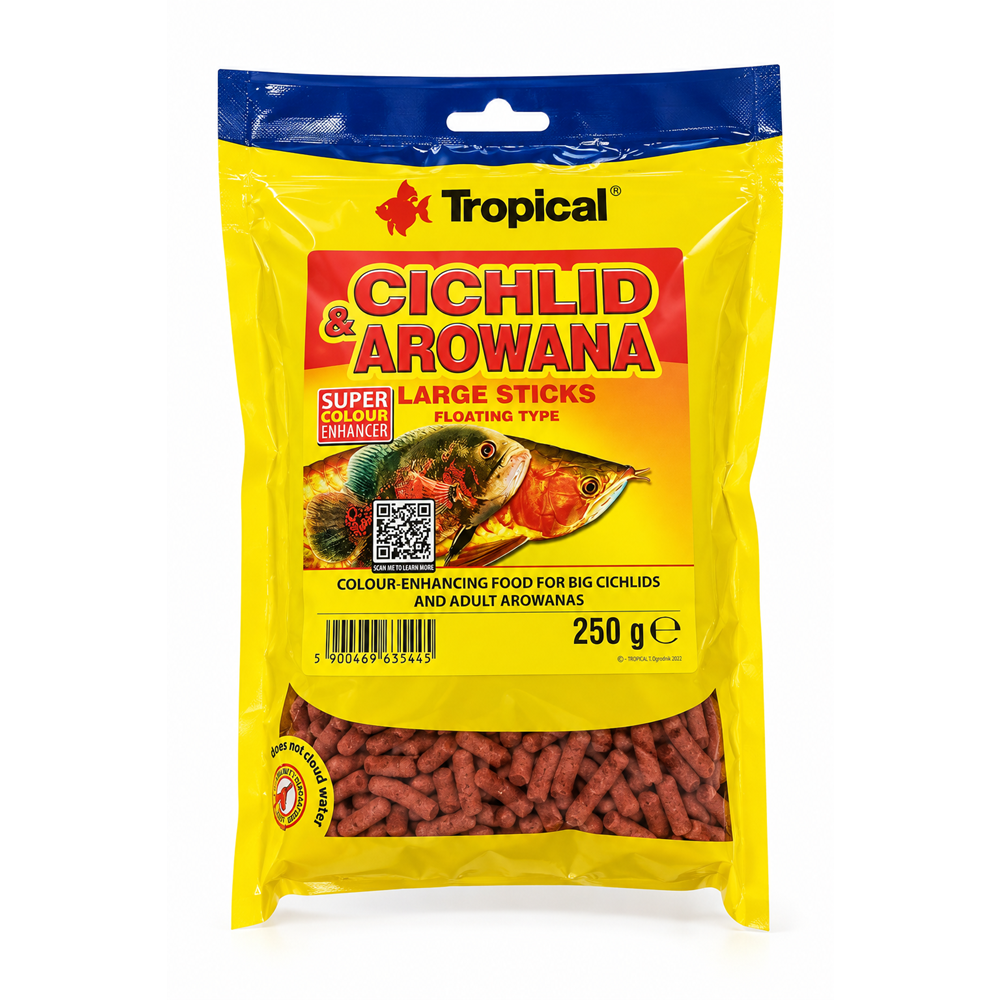 Tropical Cichlid&Arowana Large Sticks 250Gr