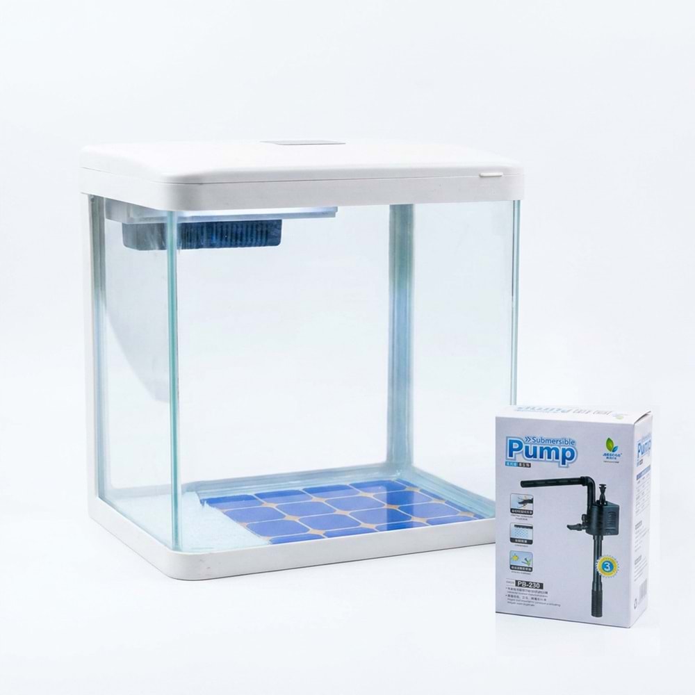 Aqua Boutique Akvaryum Seti Beyaz 30*19*32cm