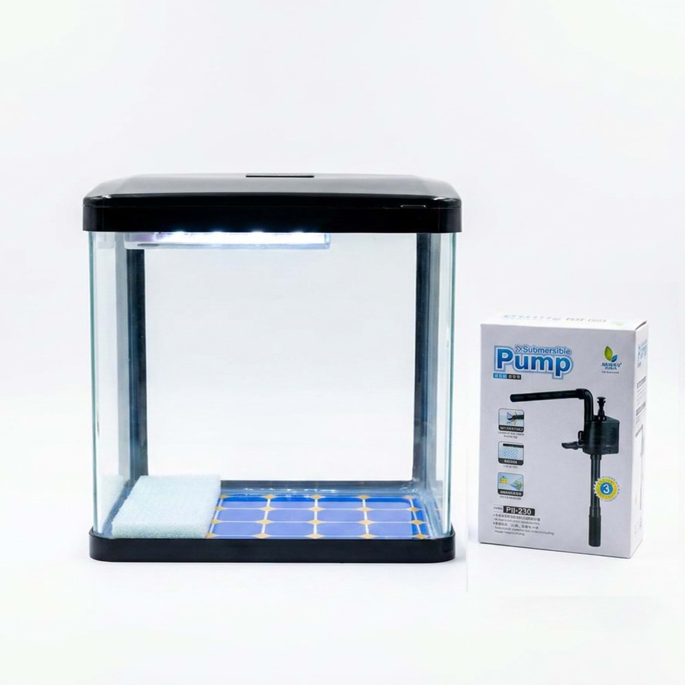 Aqua Boutique Akvaryum Seti Siyah 30*19*32cm