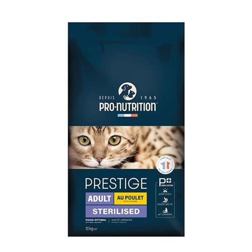 Pro Nutrition Prestige Sterilised Tavuklu Kısırlaştırılmış Kedi Maması 10KG