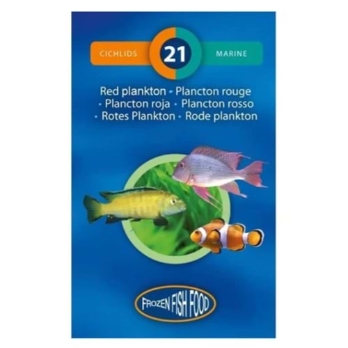 Frozen Fish Food Red Plankton 100Gr - 21