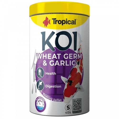 Tropical Koi Wheat Germ&Garlic Pellet