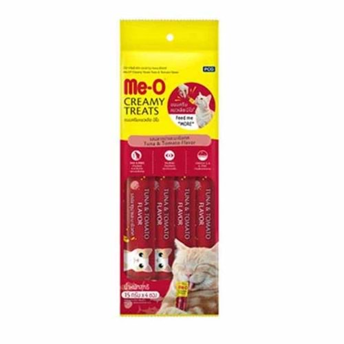 Me-O Creamy Ton Balıklı/Domates Lezzetli Kedi Ödülü 4x15GR - 9