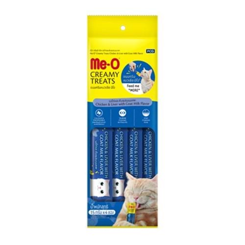 Me-O Creamy Tavuk/Ciğer/Keçi Sütlü Kedi Ödülü 4x15GR - 8