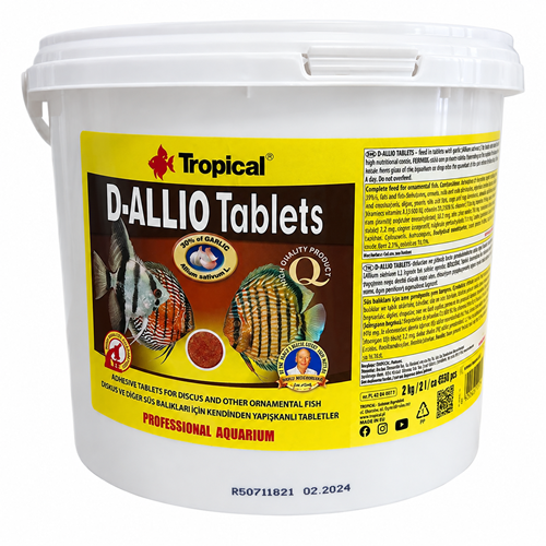 Tropical D-Allio Tablets 2Kg - 4500 Adet ( %30 Sarımsaklı Tablet )
