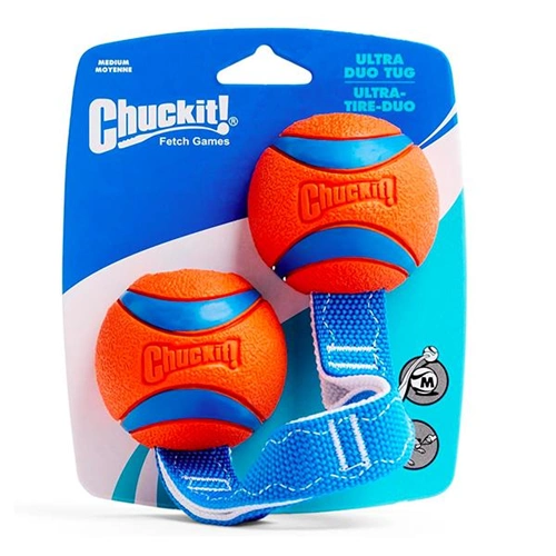 Chuckit! Ultra Duo Tug 2'li Köpek Çekiştirme Topu (Orta Boy)