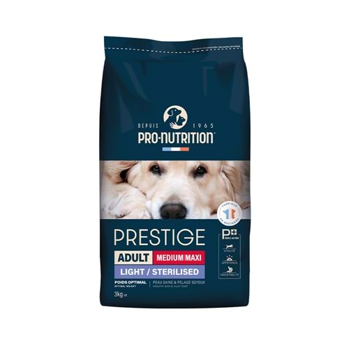 Pro Nutrition Prestige Sterilised Orta Irk Yetişkin Köpek Maması 3KG