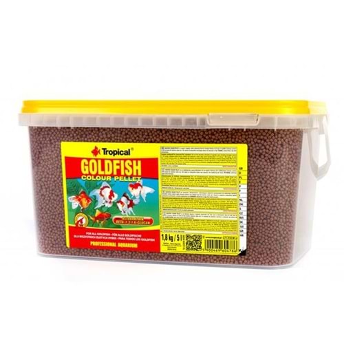 Tropical Goldfish Colour Pellet 5Lt/1,8Kg