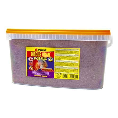 Tropical Discus Gran D-50 Plus 10Lt/4,4Kg