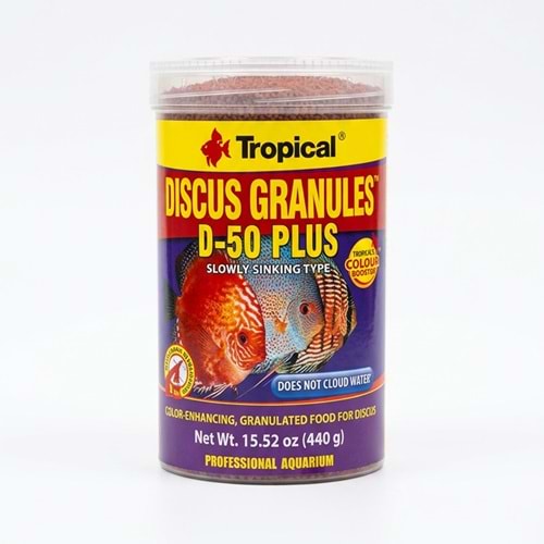 Tropical Discus Gran D-50 Plus 1000ml/440Gr (15.52 oz)