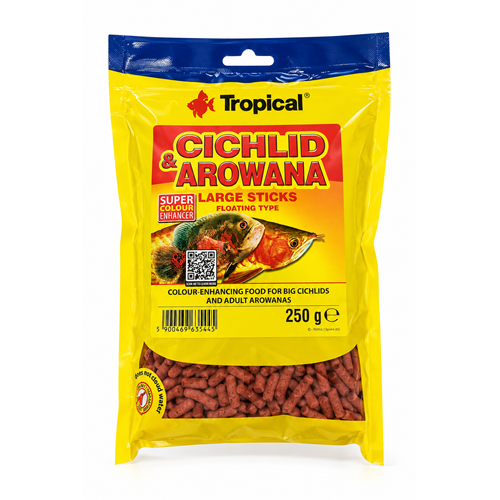 Tropical Cichlid&Arowana Large Sticks 250Gr