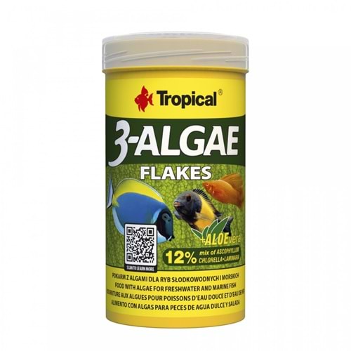 Tropical 3 Algae Flakes 1000ml/200Gr