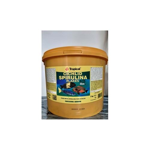 Tropical Cichlid Spirulina Flakes 11Lt/2Kg