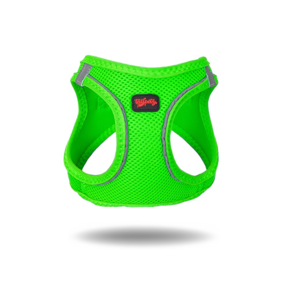 Tailpetz Air-Mesh Harness Neon Yeşil