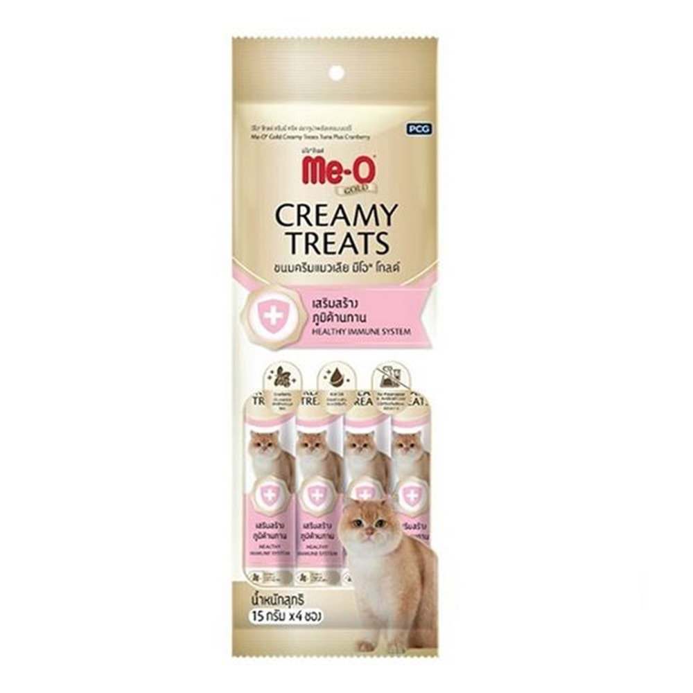 Me-O Gold Creamy Ton Balığı İlave Tuna Yemişi 4x15GR - 4