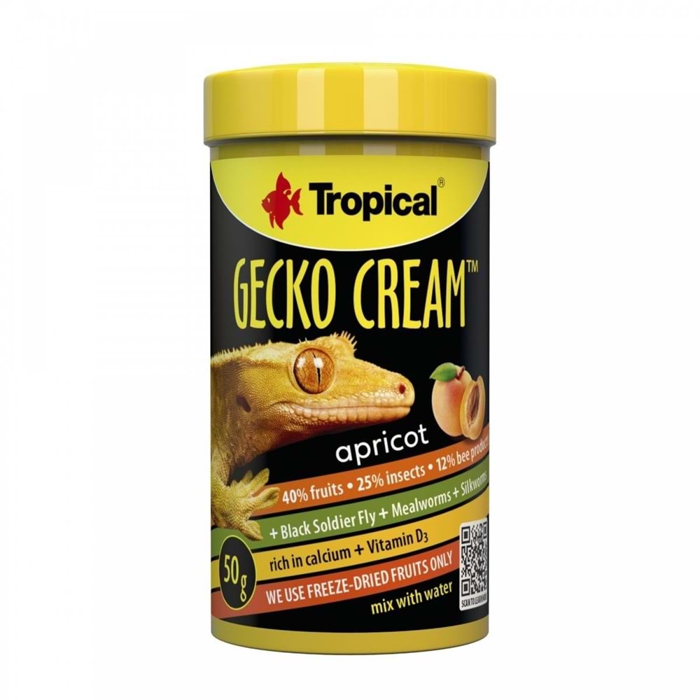 Tropical Gecko Cream Aprıcot (Kayısılı) 100ml/50Gr