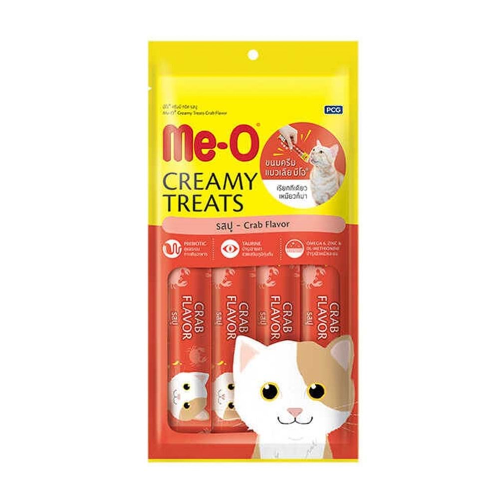 Me-O Creamy Yengeç/Ton Balıklı Kedi Ödülü 4x15GR - 4