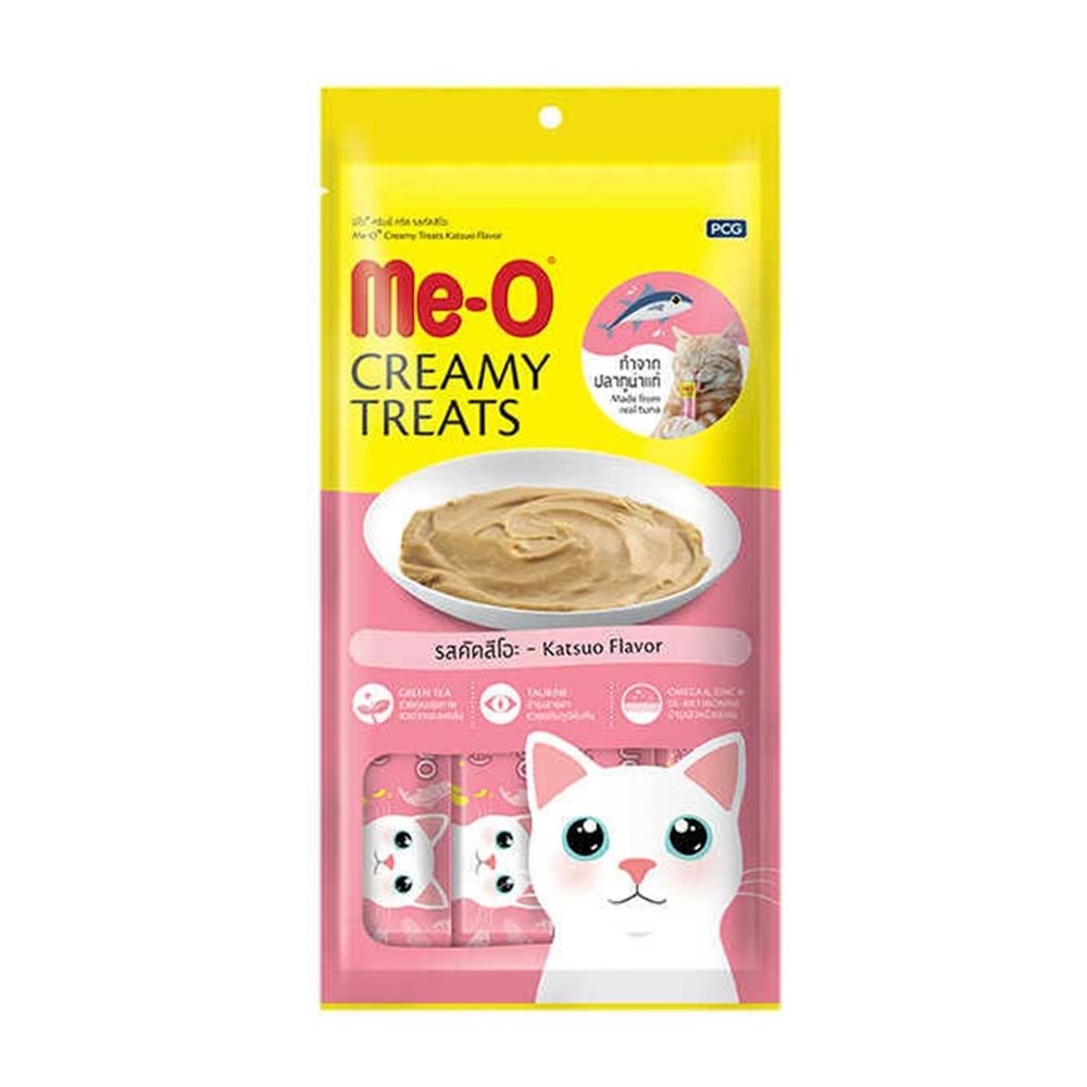 Me-O Creamy Çizgili Orkinos Balığı Kedi Ödülü 4x15GR - 6