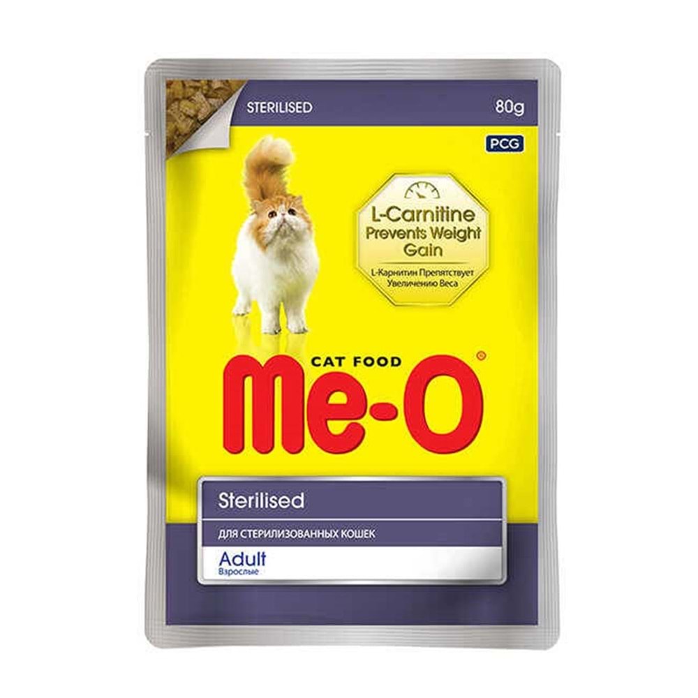 Me-O Pouch Kısırlaştırılmış Kedi Konservesi 80GR