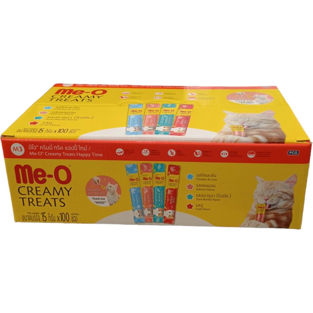 Me-O Creamy Treats Mutluluk Mix M3 100x15GR