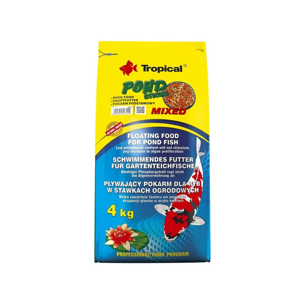 Tropical Pond Sticks Mixed 50Lt/4Kg