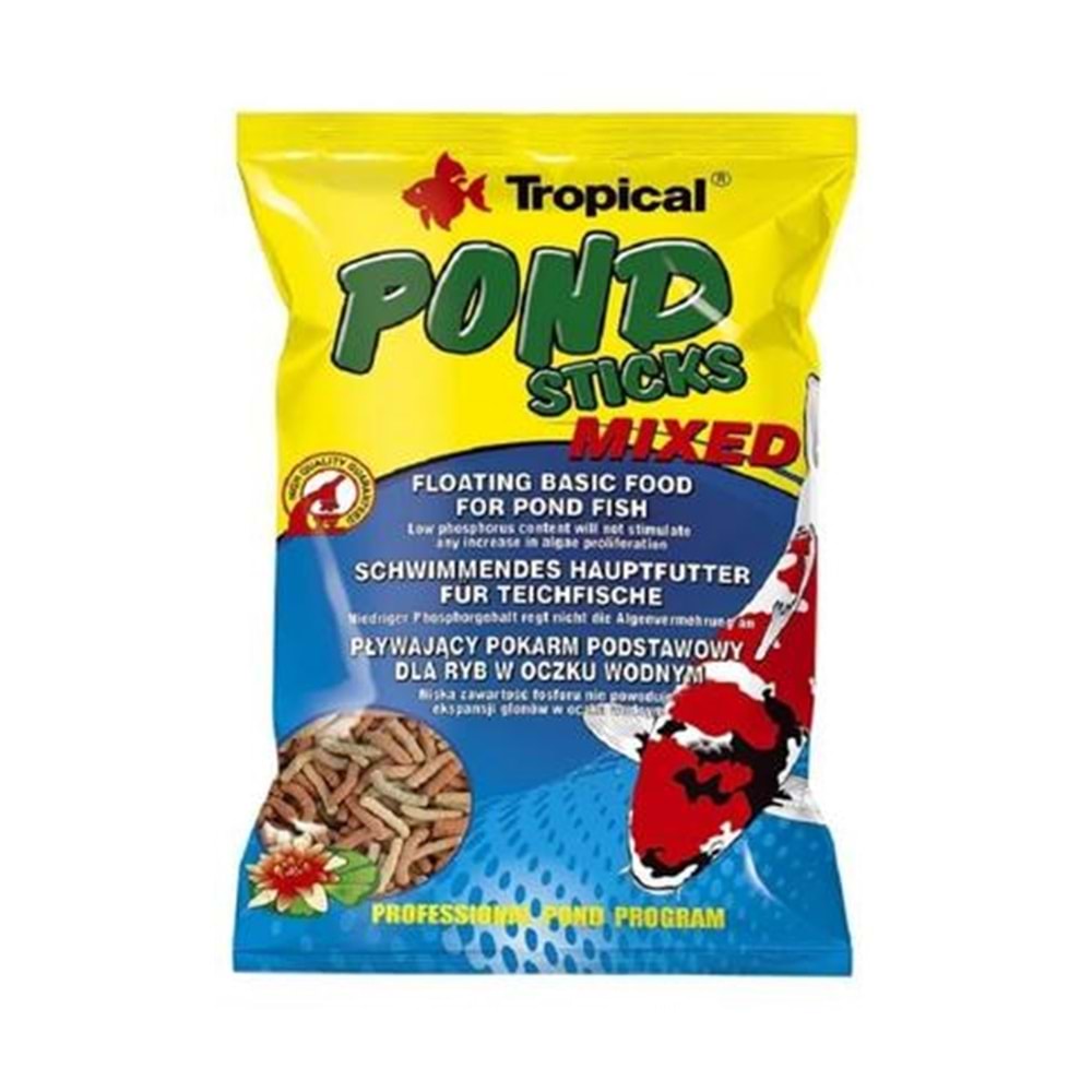 Tropical Pond Sticks Mixed Worms 1000ml/90Gr