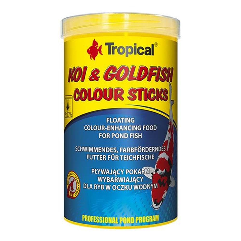 Tropical Koi&Goldfish Colour Sticks 1000ml/80Gr