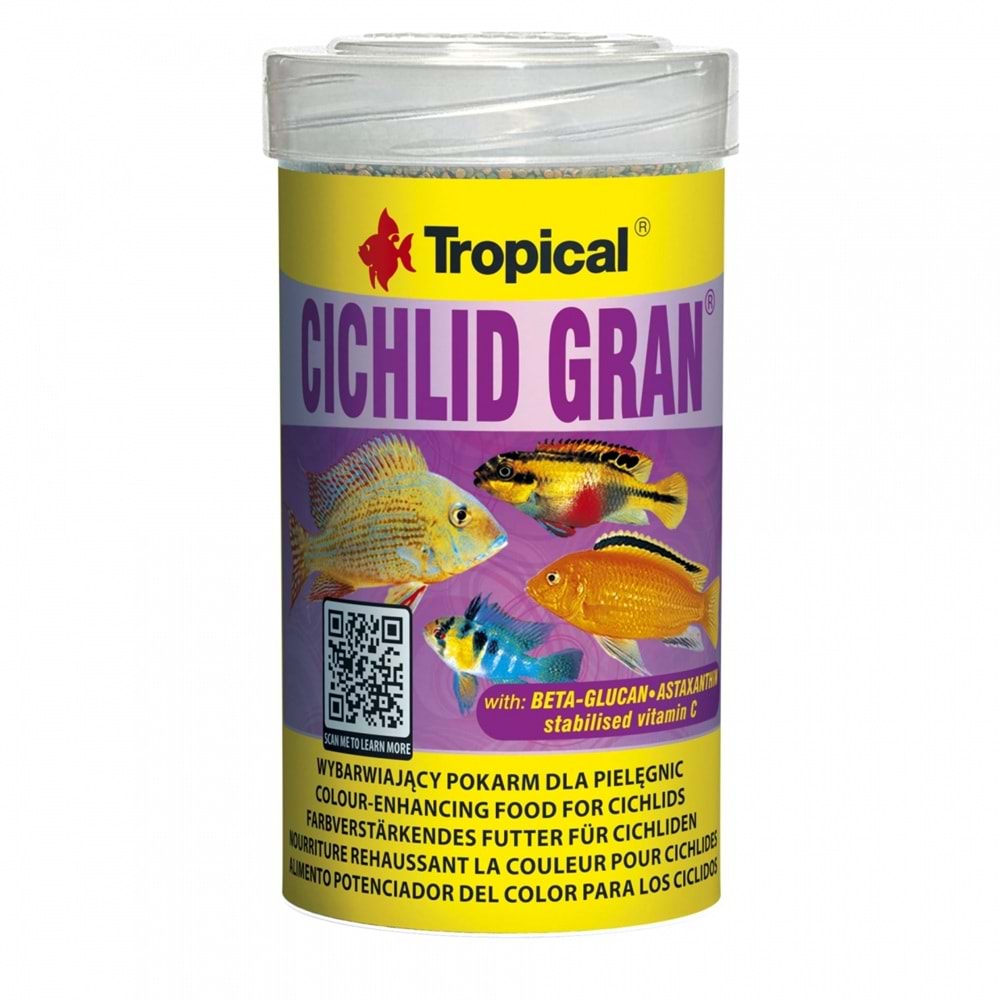 Tropical Cichlid Gran 100ml/55Gr
