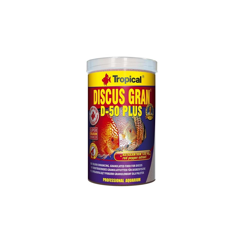 Tropical Discus Gran D-50 Plus 1000ml/440Gr