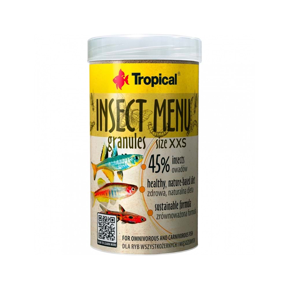 Tropical Insect Menu Colour Granules Size XXS 100ml/64Gr