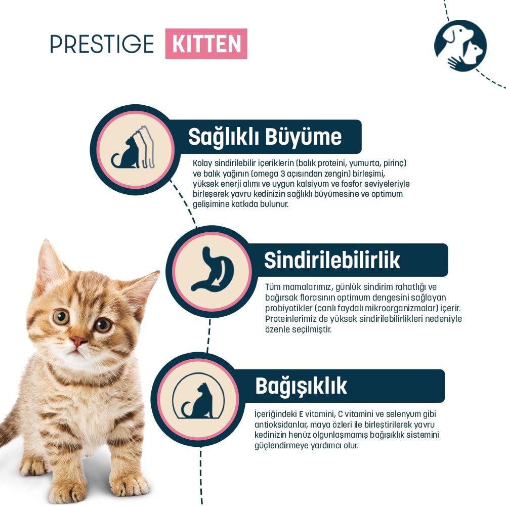 Pro Nutrition Prestige Kitten Balıklı Yavru Kedi Maması 2KG